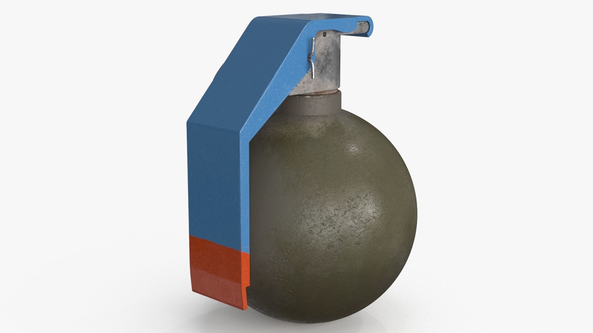 Hand Grenade v2 Low-poly 3D model_6
