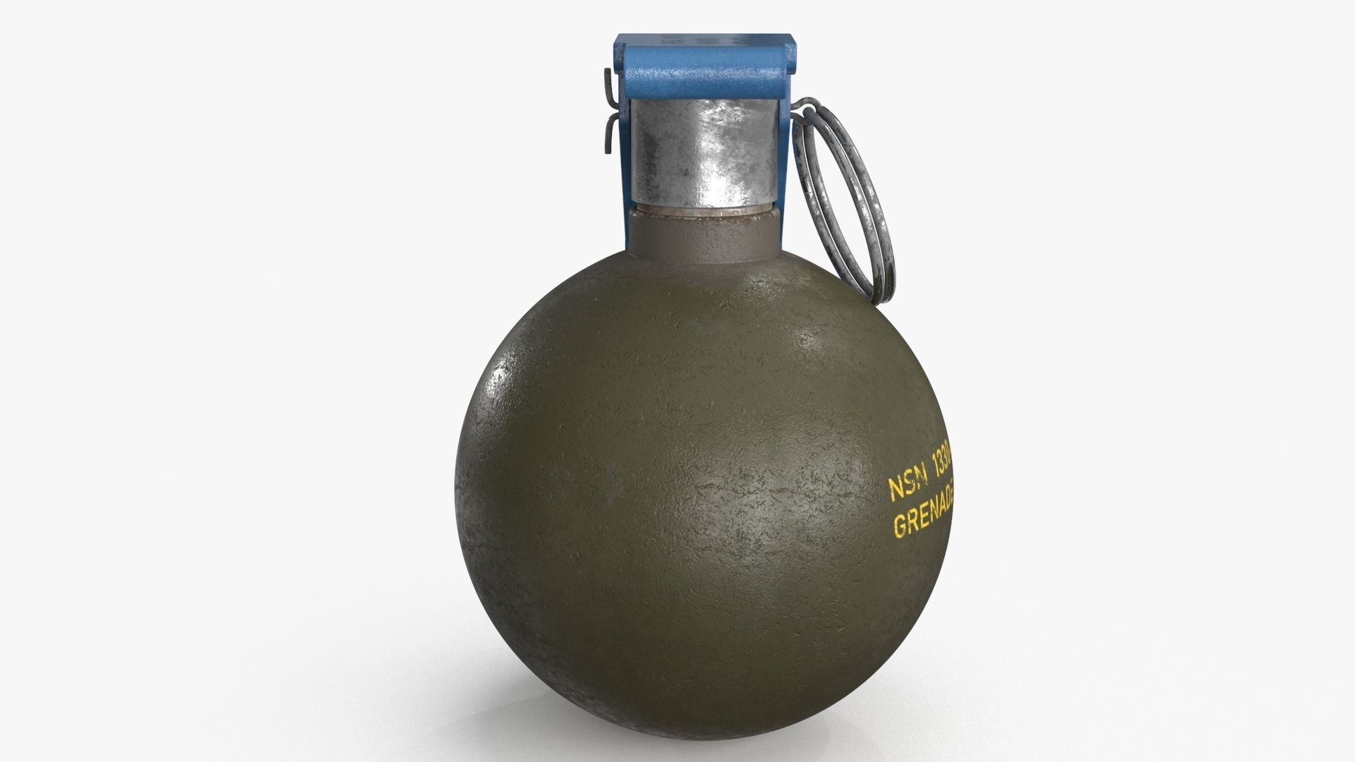 Hand Grenade v2 Low-poly 3D model_9