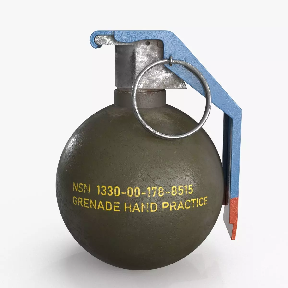 Hand Grenade v2 Low-poly 3D model_0