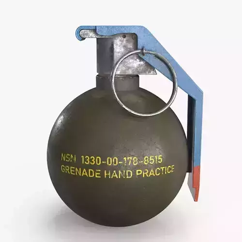 Hand Grenade v2 Low-poly 3D model