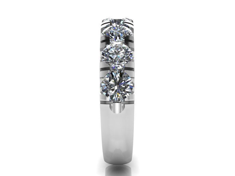 Round Bridge ring 2070 3D print model 3D print model_3