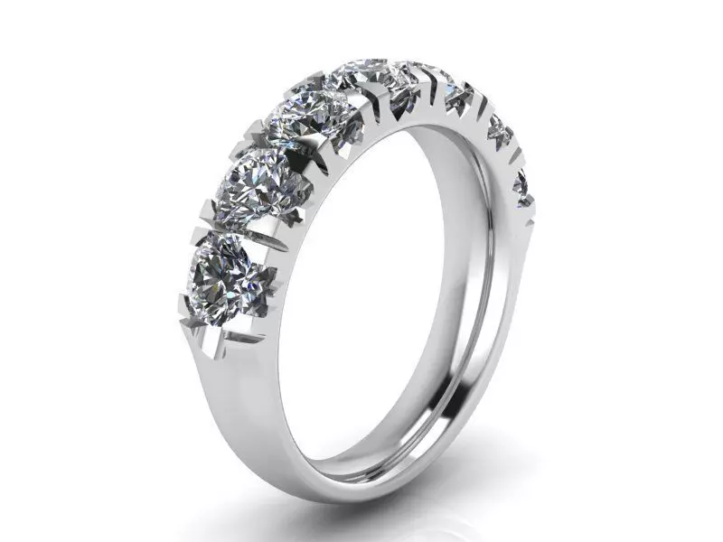 Round Bridge ring 2070 3D print model 3D print model_0