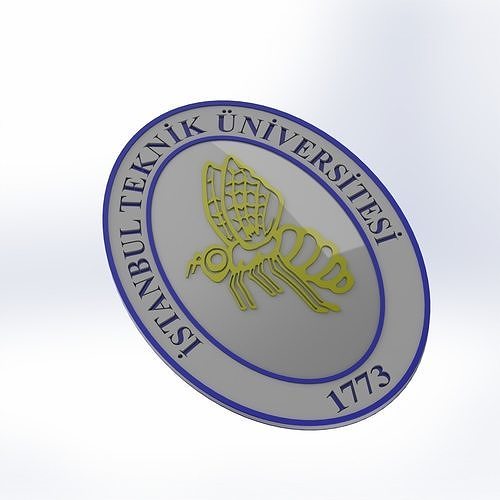 Istanbul Technical University Logo Free 3D print model