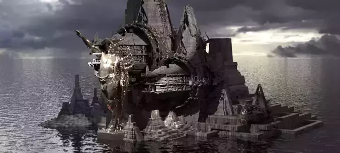 Aztec Dark Leviathan Temples Kit bash