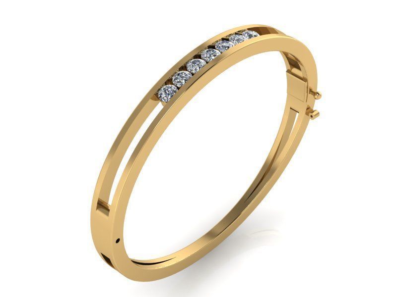 Fashion Bracelet 2076 3D print model 3D print model_1