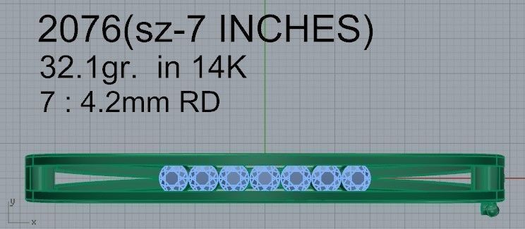 Fashion Bracelet 2076 3D print model 3D print model_4