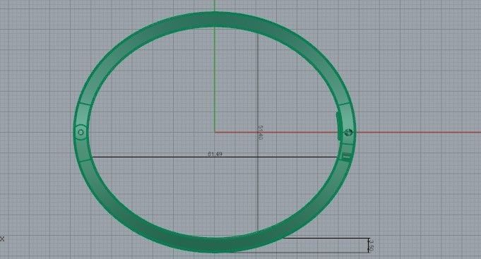 Fashion Bracelet 2076 3D print model 3D print model_6