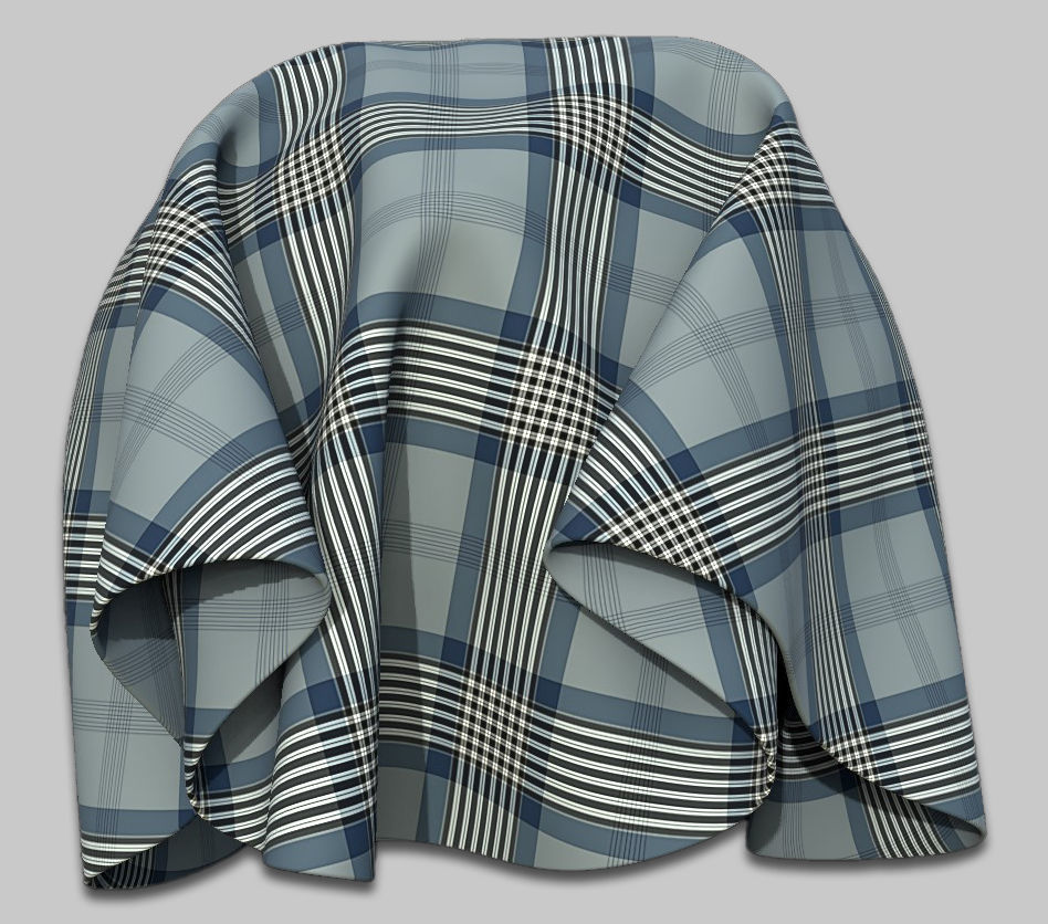 10 Fabric Textures Seamless and Tileable Vol 2 Low-poly 3D model_1