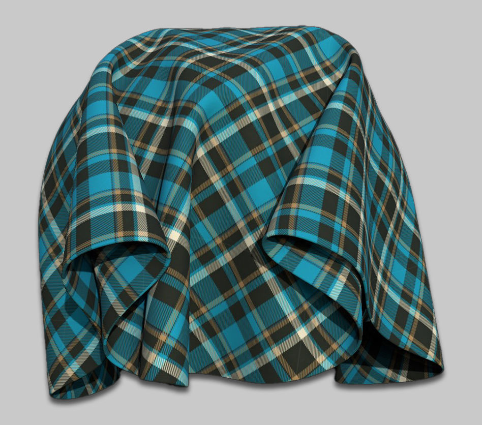 10 Fabric Textures Seamless and Tileable Vol 2 Low-poly 3D model_9