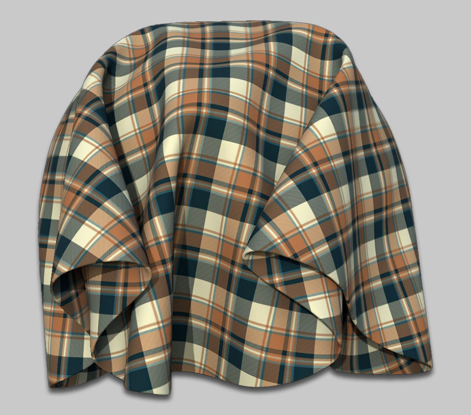 10 Fabric Textures Seamless and Tileable Vol 2 Low-poly 3D model_5