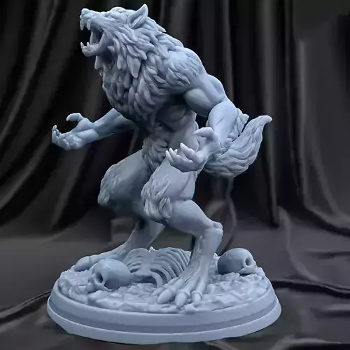 WEREWOLF statue 3D print model