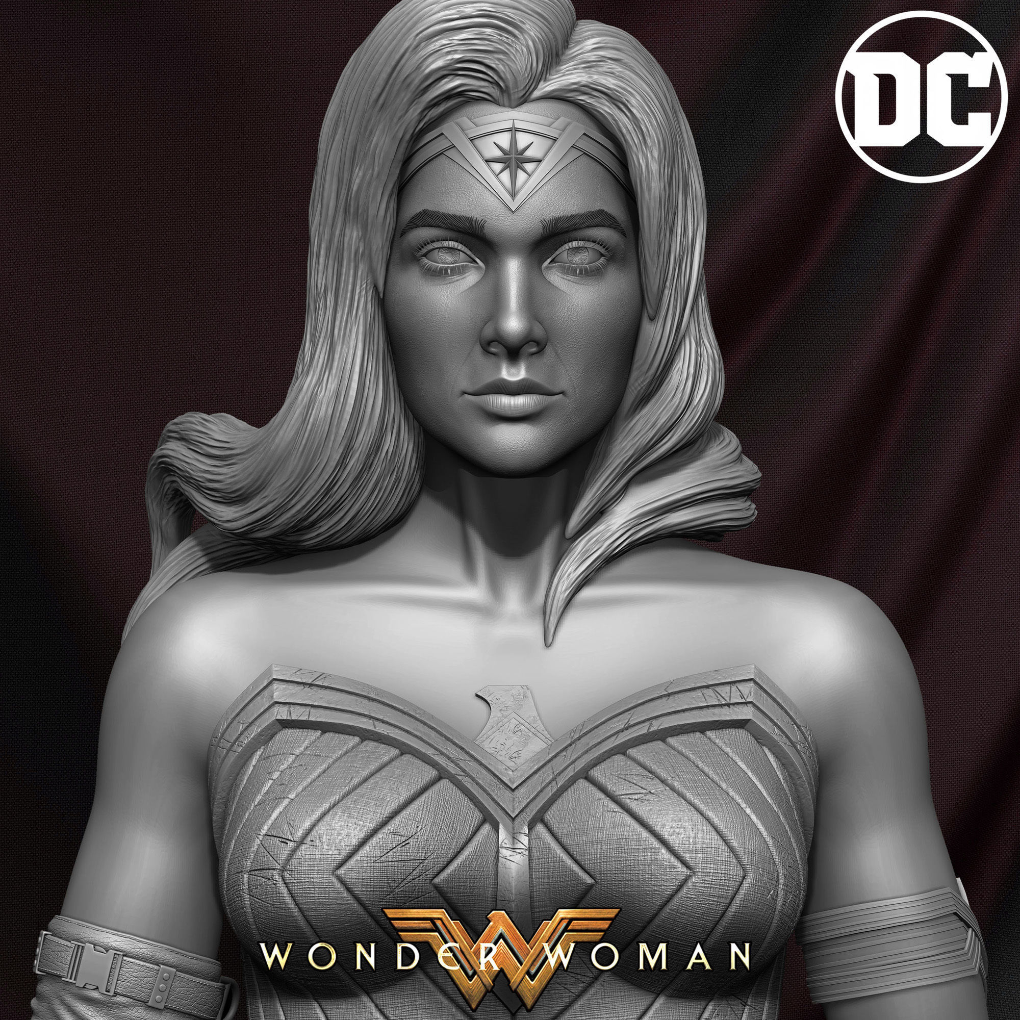 Wonder Woman 3D Model 3D print model_13