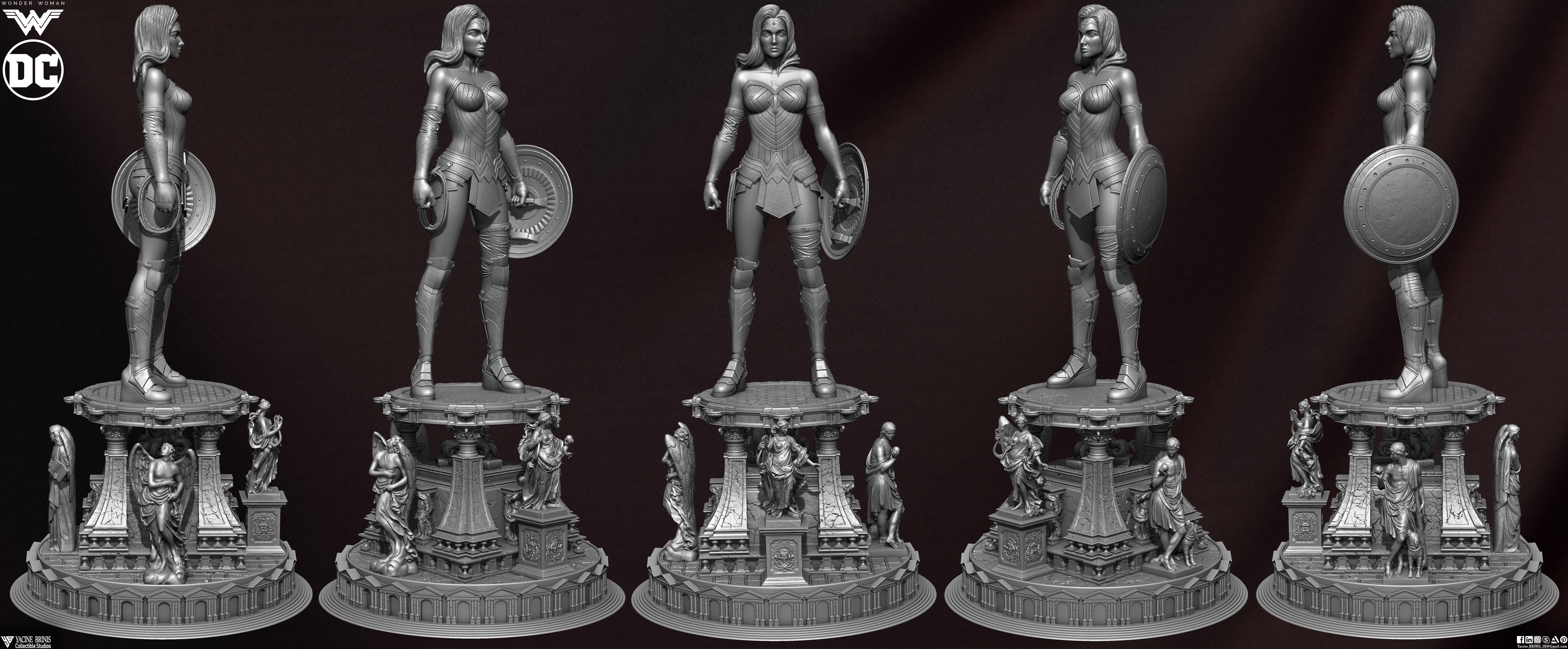 Wonder Woman 3D Model 3D print model_6