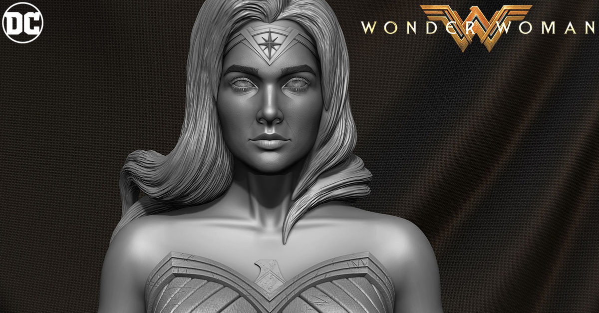Wonder Woman 3D Model 3D print model_11
