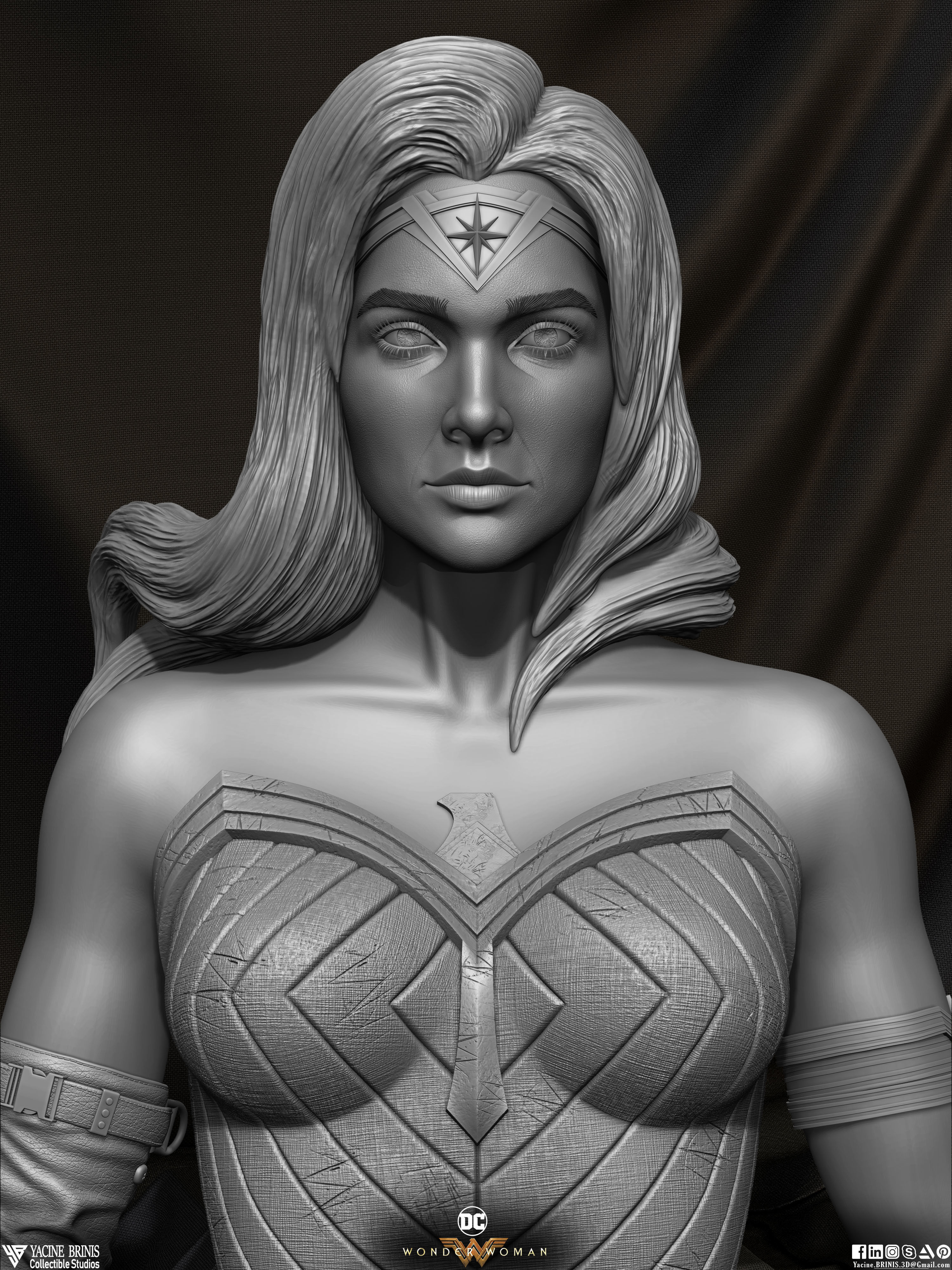 Wonder Woman 3D Model 3D print model_5