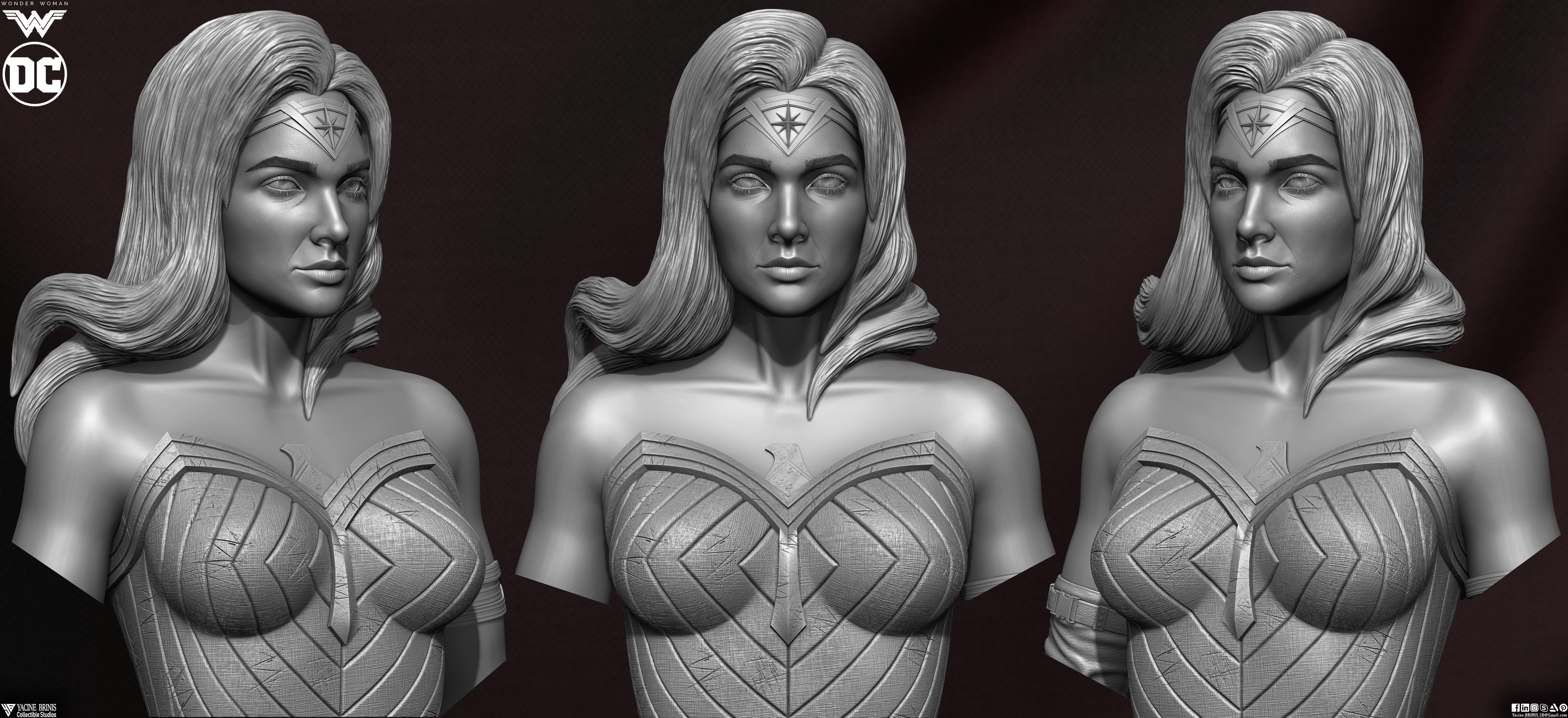 Wonder Woman 3D Model 3D print model_10