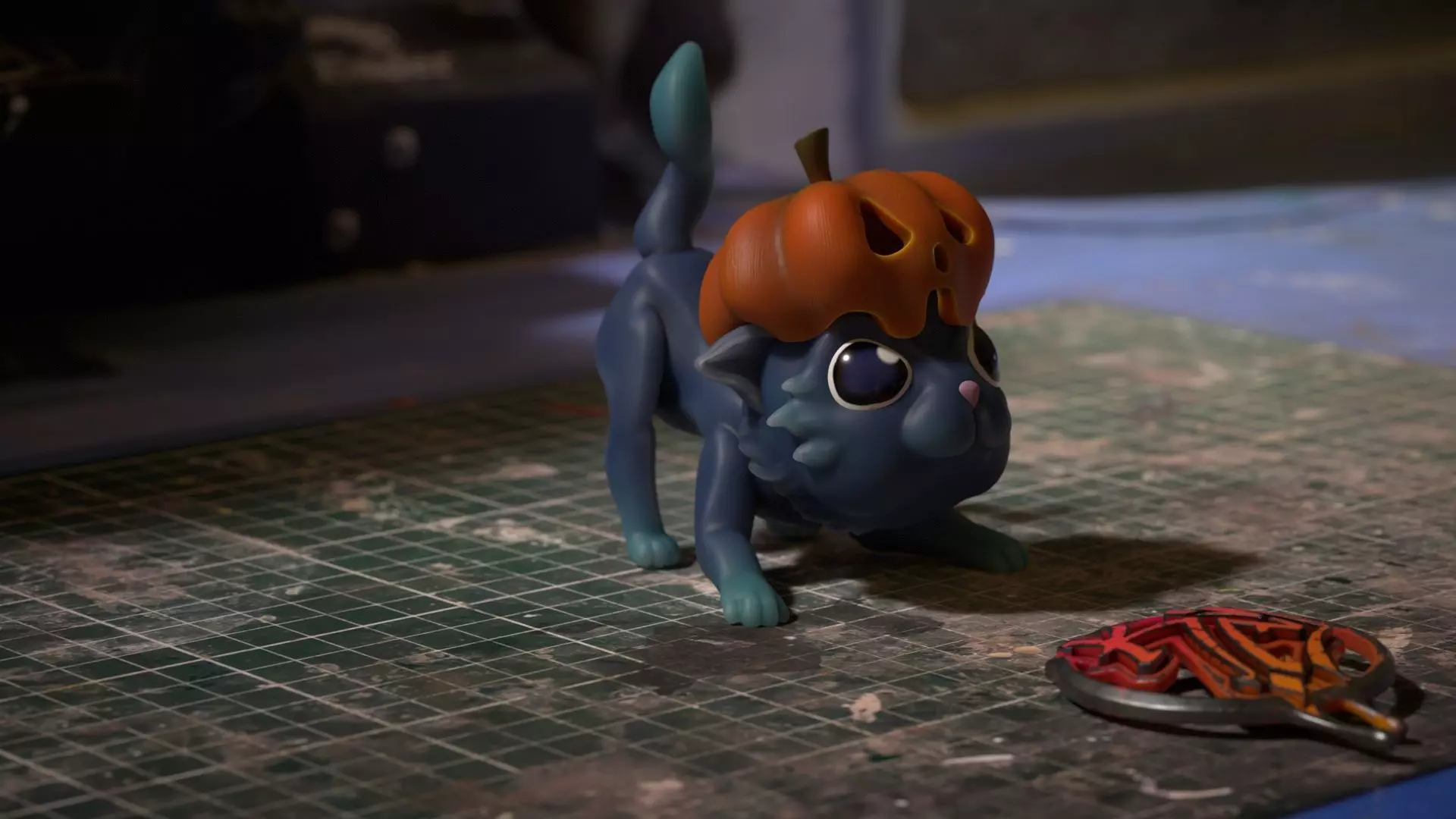 Halloween cat 3D print model