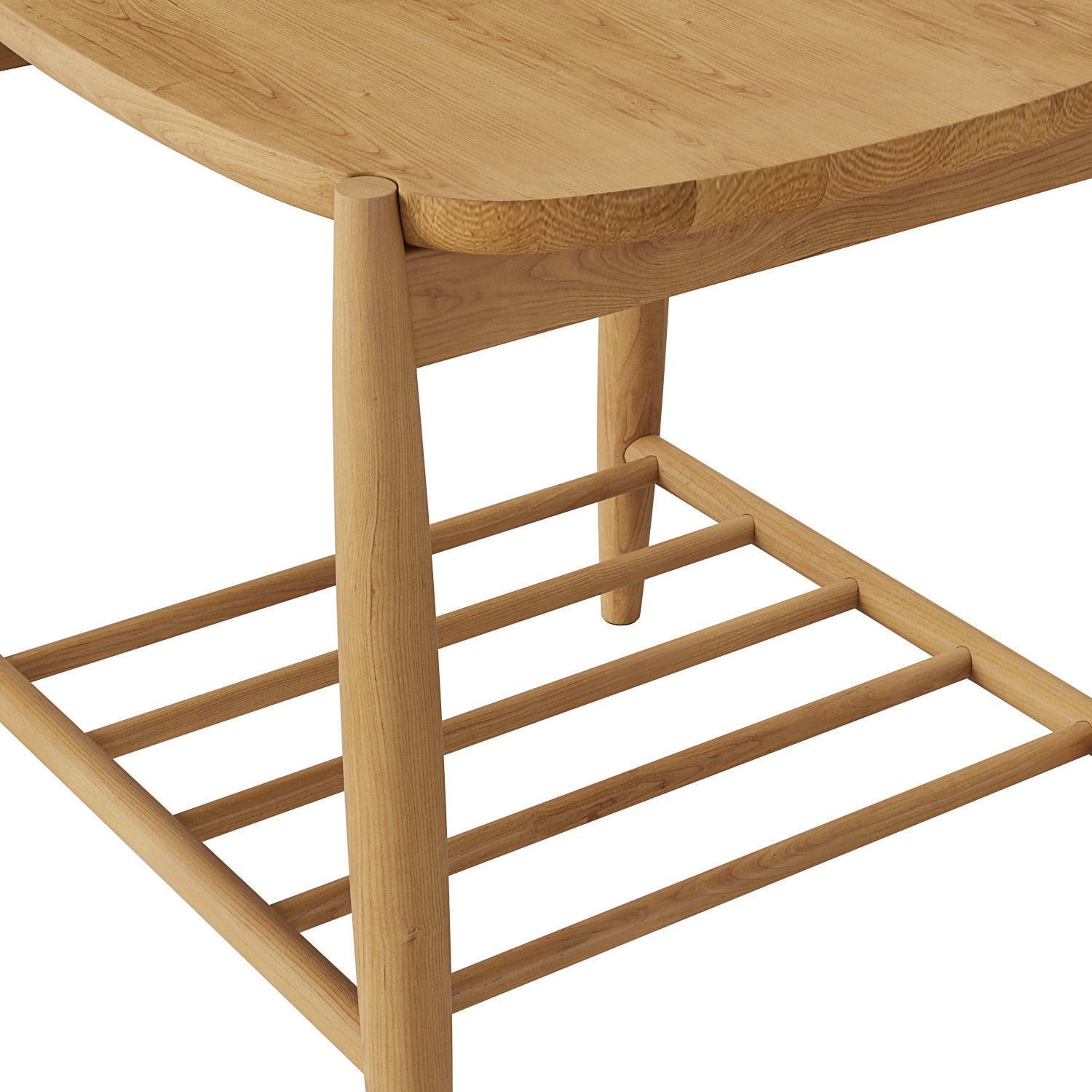 La Redoute Jucca Solid Oak BedsideTable 3D model_3