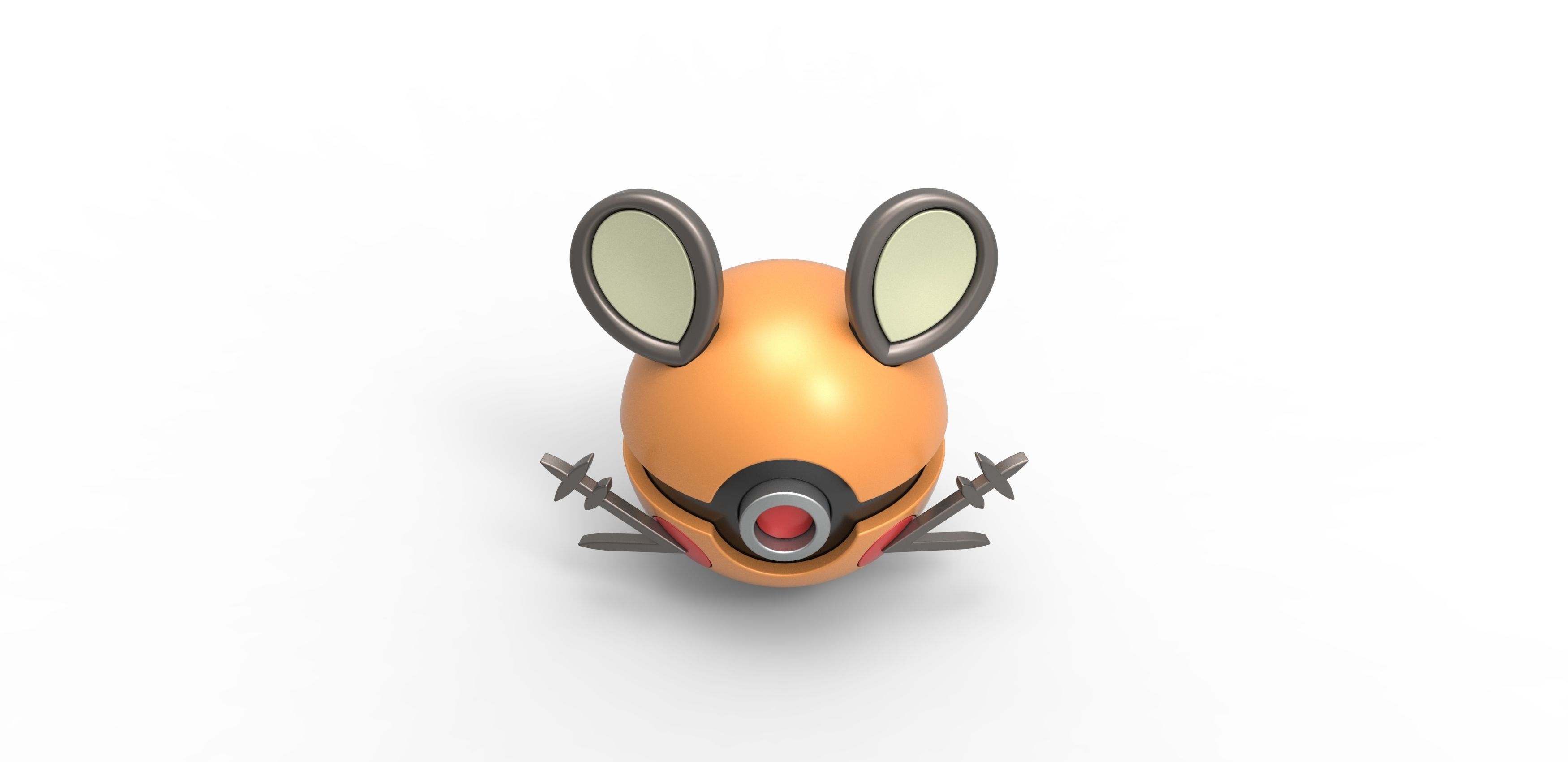 Dedenne orb 3D print model_3