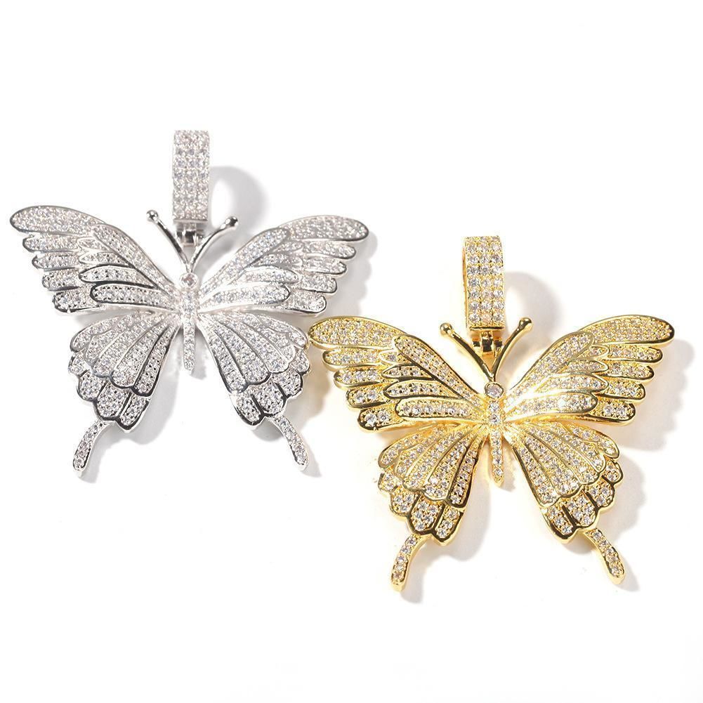 Iced Butterfly Pendant Charm HIP HOP 3D print model_4