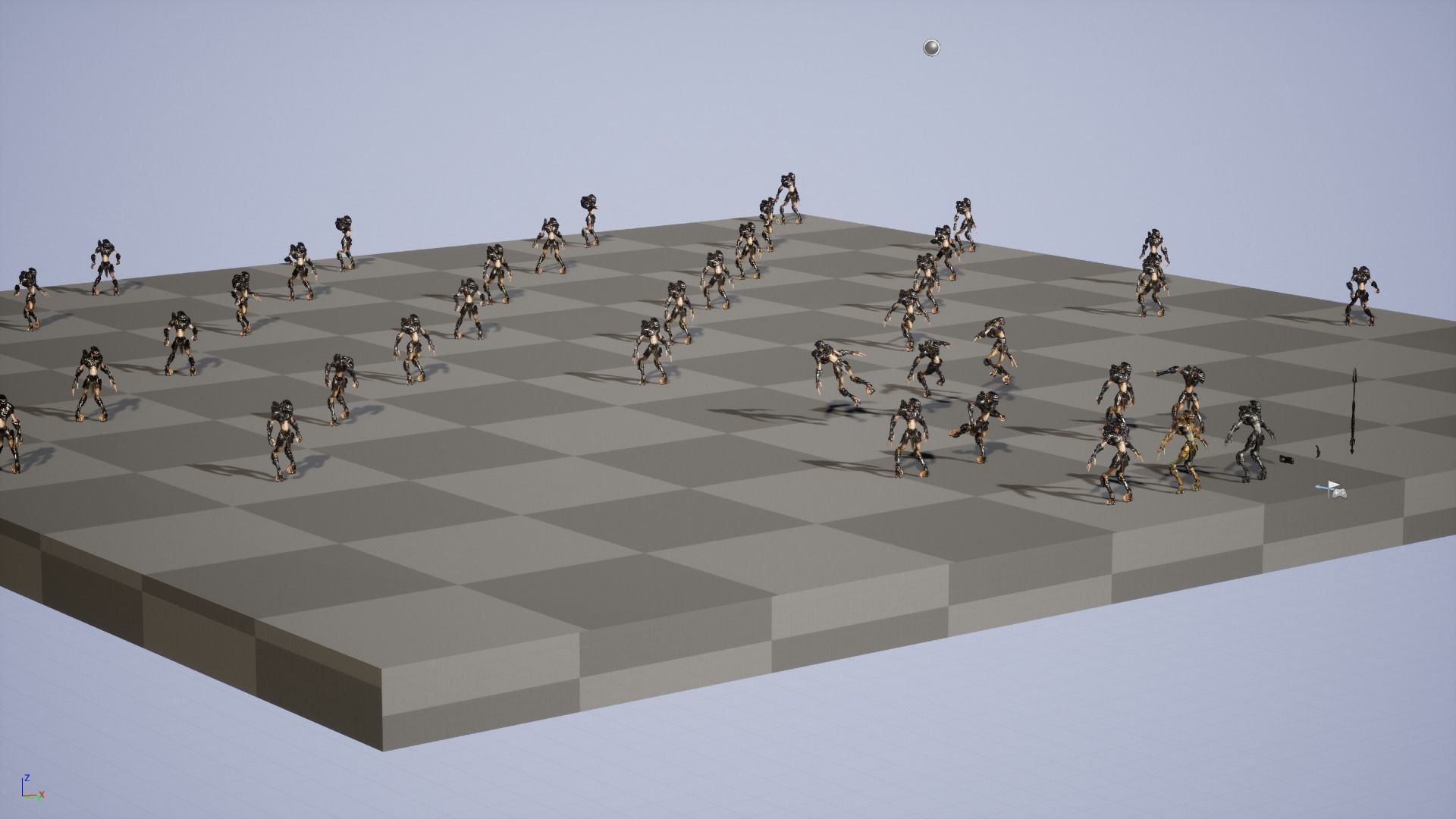 AlienHunter humanoid creature Low-poly 3D model_41