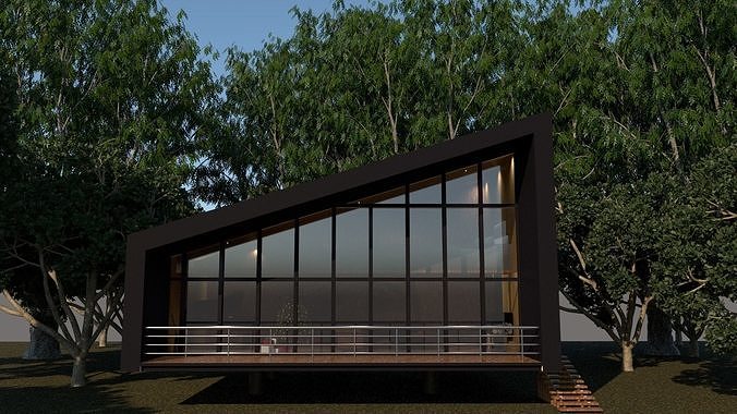 Tiny House Low-poly 3D model