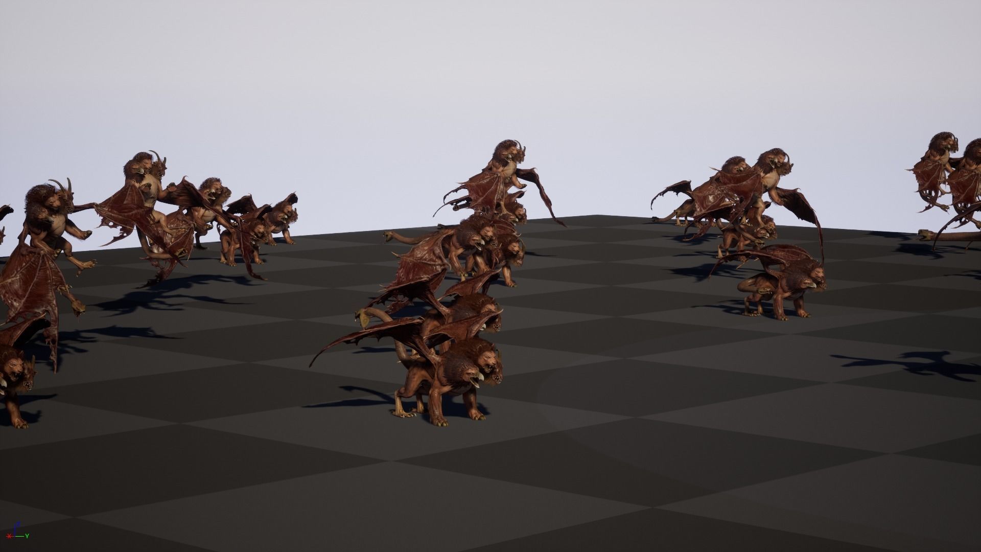 Chimera dragon Low-poly 3D model_36