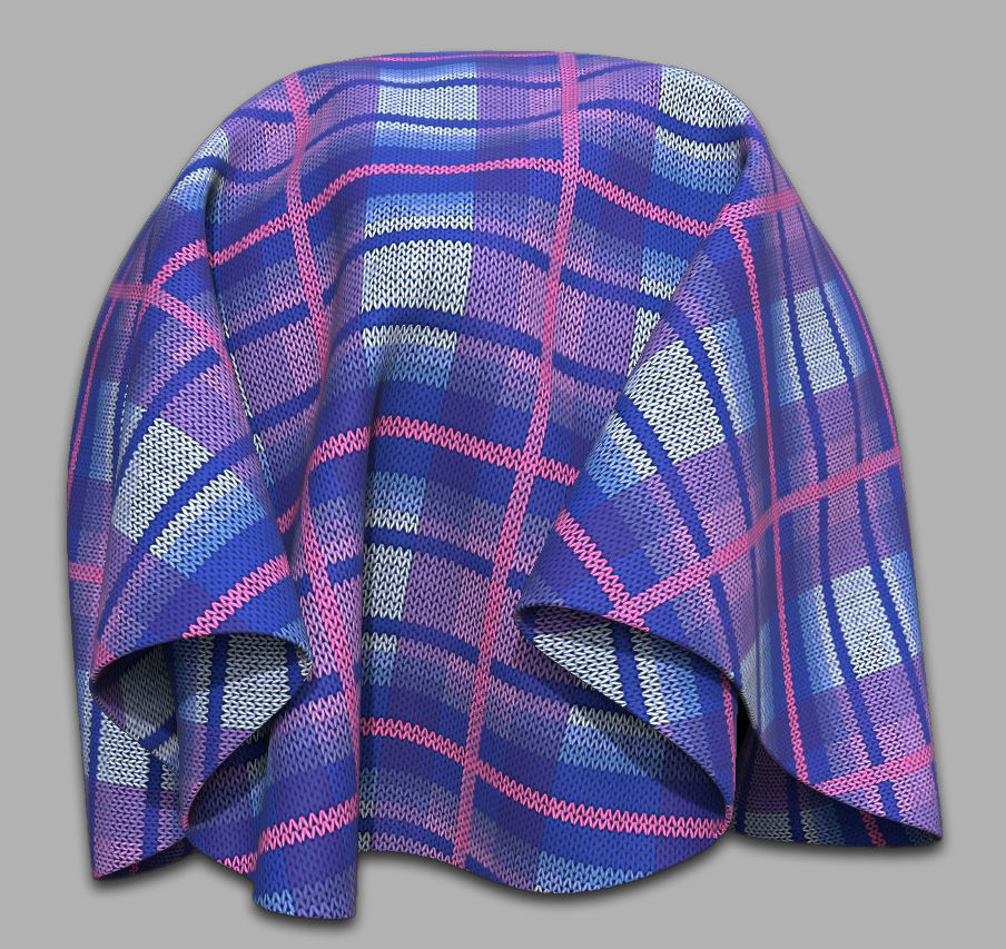 10 Fabric Textures Seamless and Tileable Vol 4 Low-poly 3D model_5