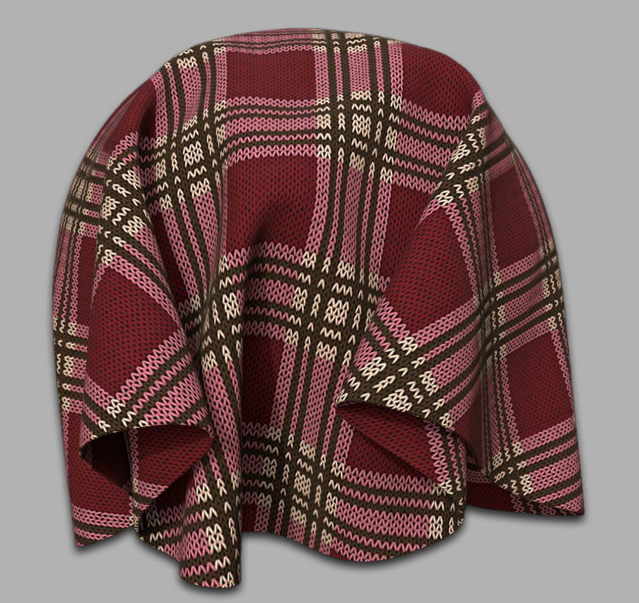 10 Fabric Textures Seamless and Tileable Vol 4 Low-poly 3D model_4