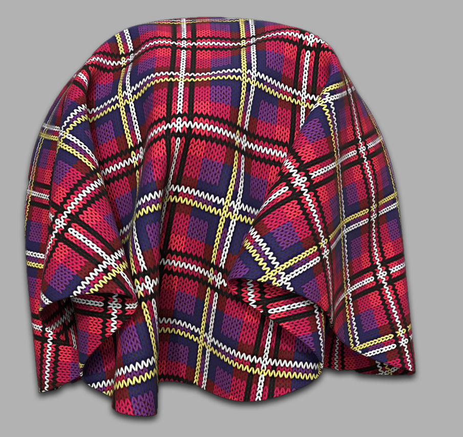 10 Fabric Textures Seamless and Tileable Vol 4 Low-poly 3D model_6