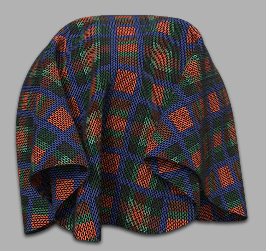 10 Fabric Textures Seamless and Tileable Vol 4 Low-poly 3D model_2