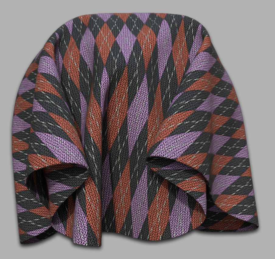 10 Fabric Textures Seamless and Tileable Vol 4 Low-poly 3D model_8