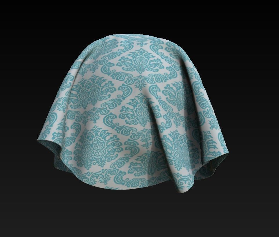 10 Fabric Patterns Seamless and Tileable Vol  5 Low-poly 3D model_6