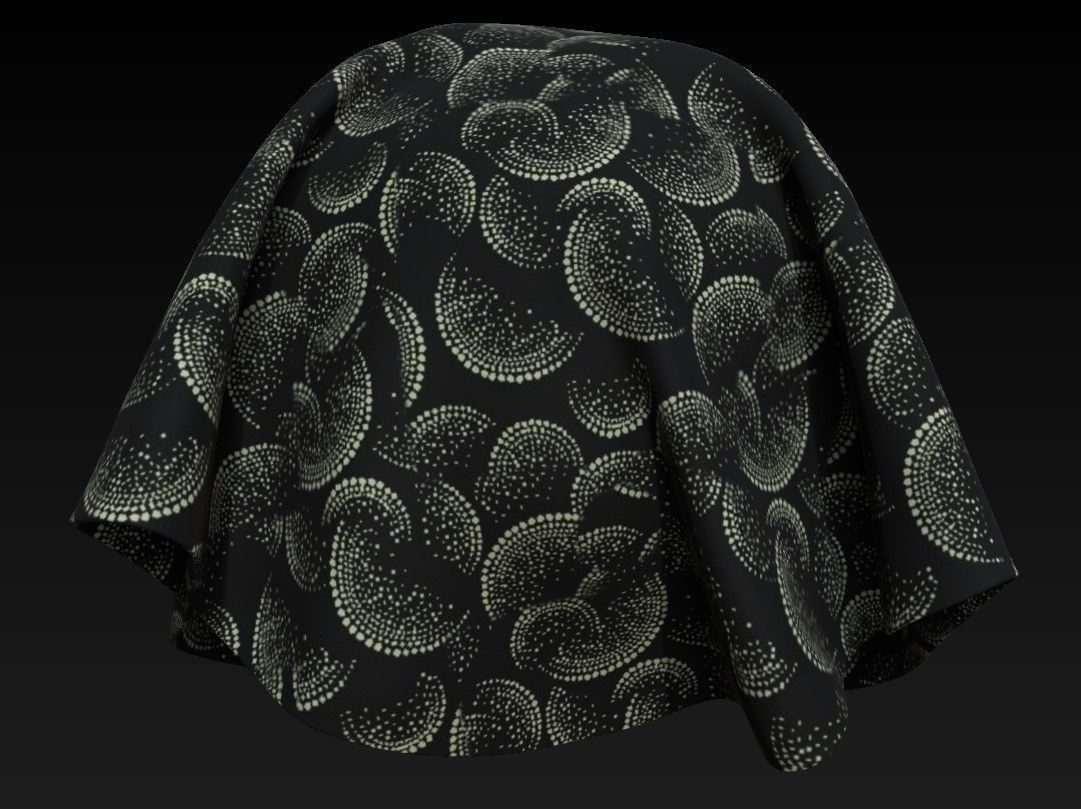 10 Fabric Patterns Seamless and Tileable Vol  5 Low-poly 3D model_7