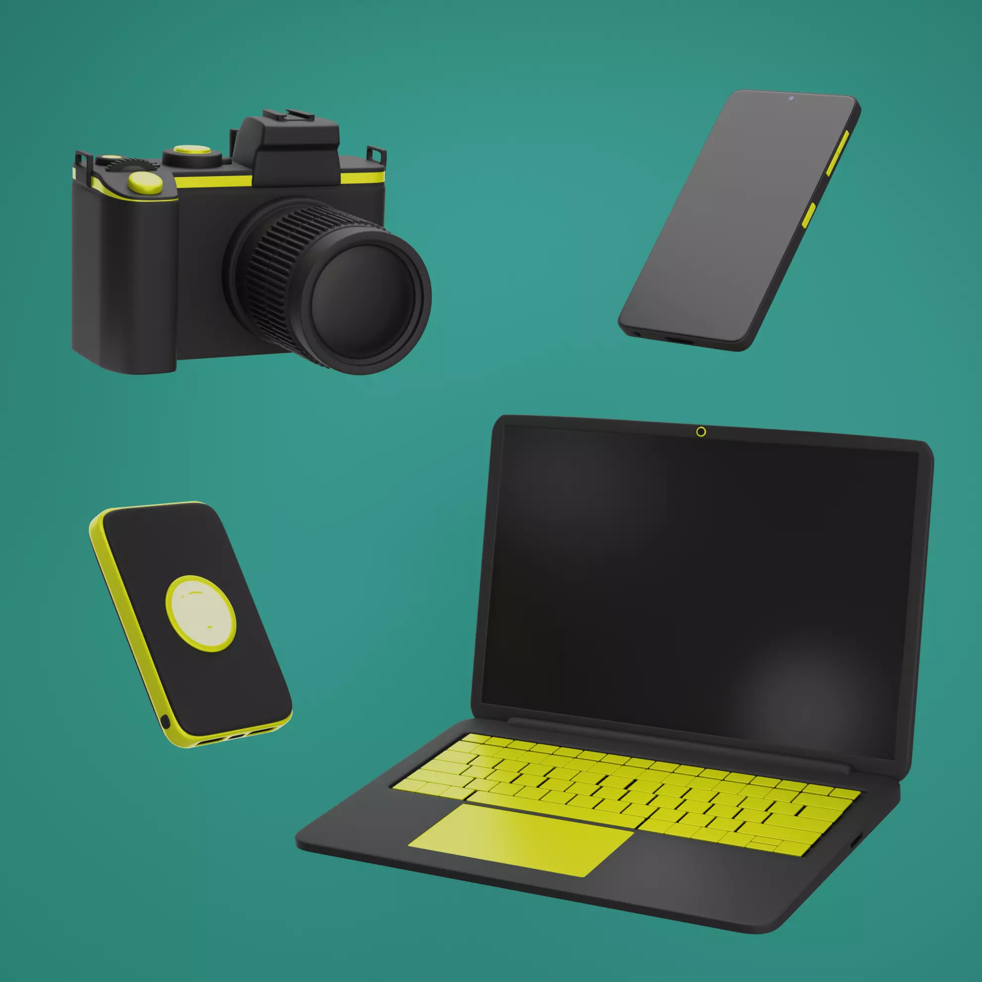 4in1 Gadgets 3D model_0