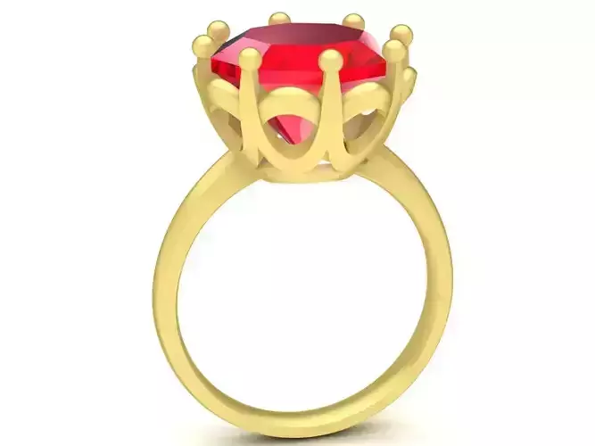 octagol diamond women ring 3887