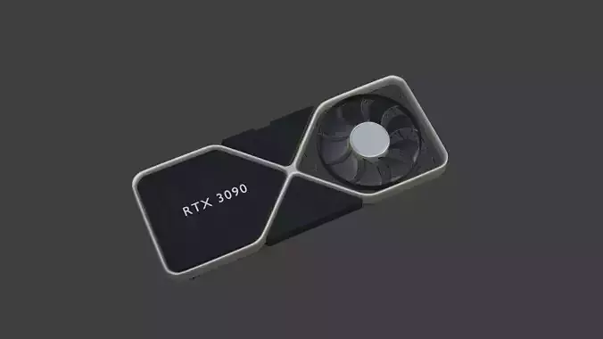 RTX 3090 3 D MODEL Game ready  Low-poly 3D model