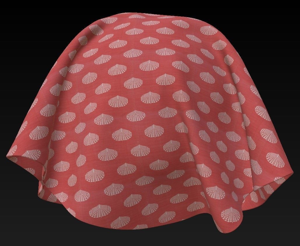 10 Fabric Patterns Seamless and Tileable Vol 6 Low-poly 3D model_5