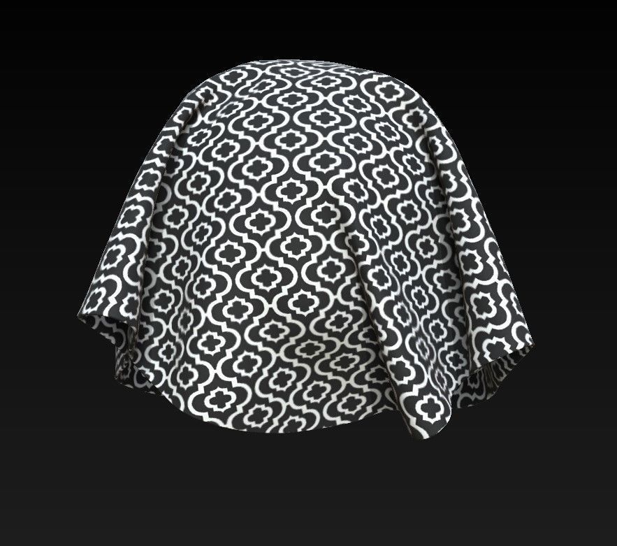 10 Fabric Patterns Seamless and Tileable Vol 6 Low-poly 3D model_1