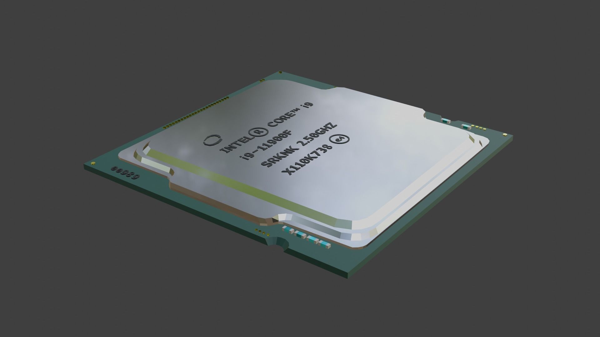 CPU Game ready intel Low-poly 3D model_3