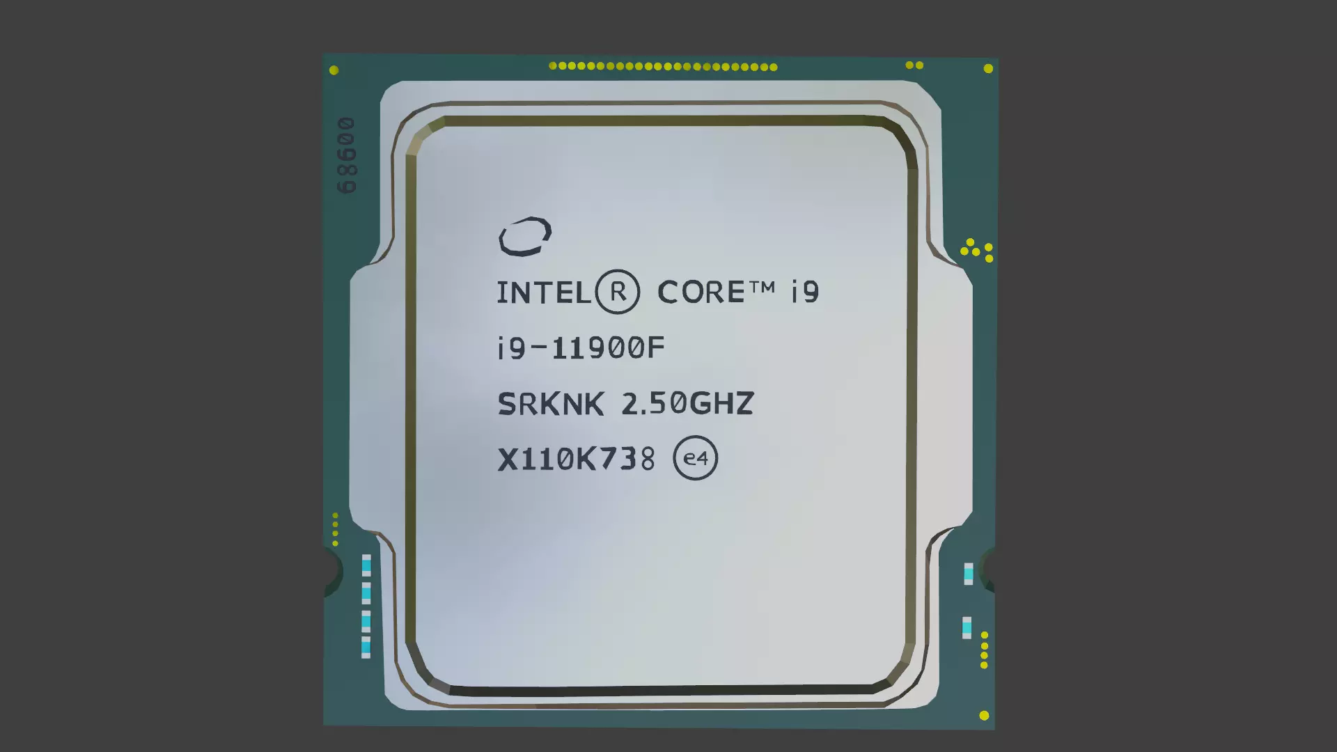 CPU Game ready intel Low-poly 3D model_0