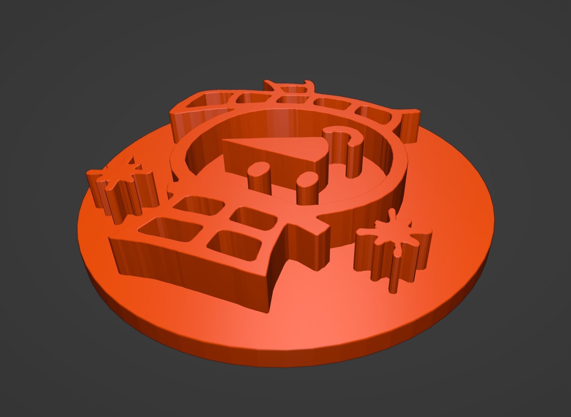 Snowman Christmas Cookie Stamp 3D print model_3