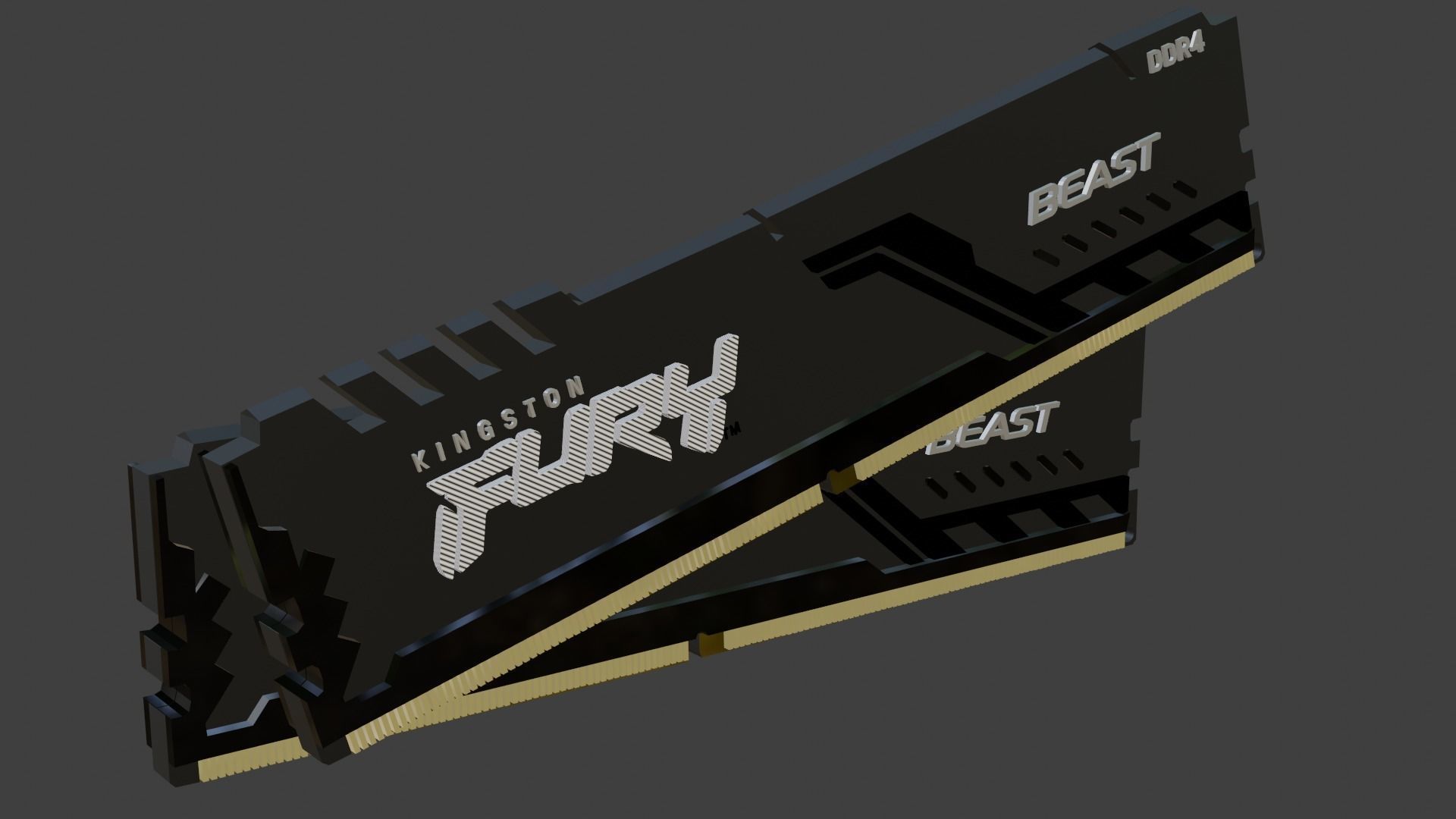Fury game ready beast DDR4 Low-poly 3D model_2