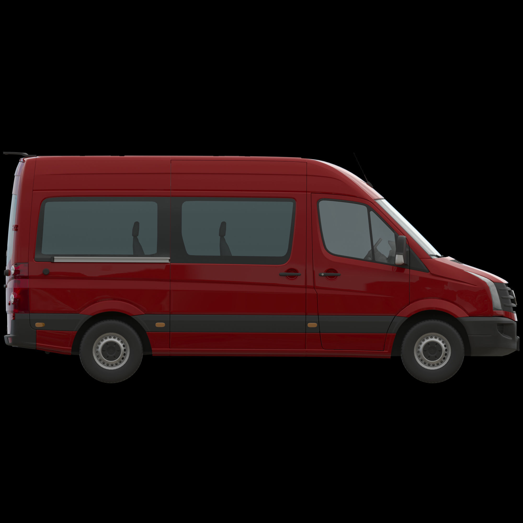 VW Crafter 2011 minibus L2H2 3D model_9