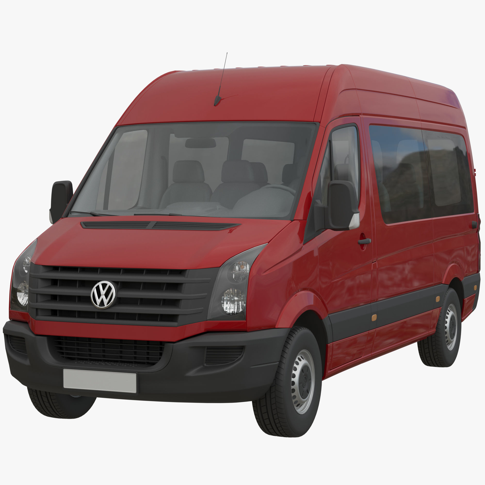 VW Crafter 2011 minibus L2H2 3D model_1