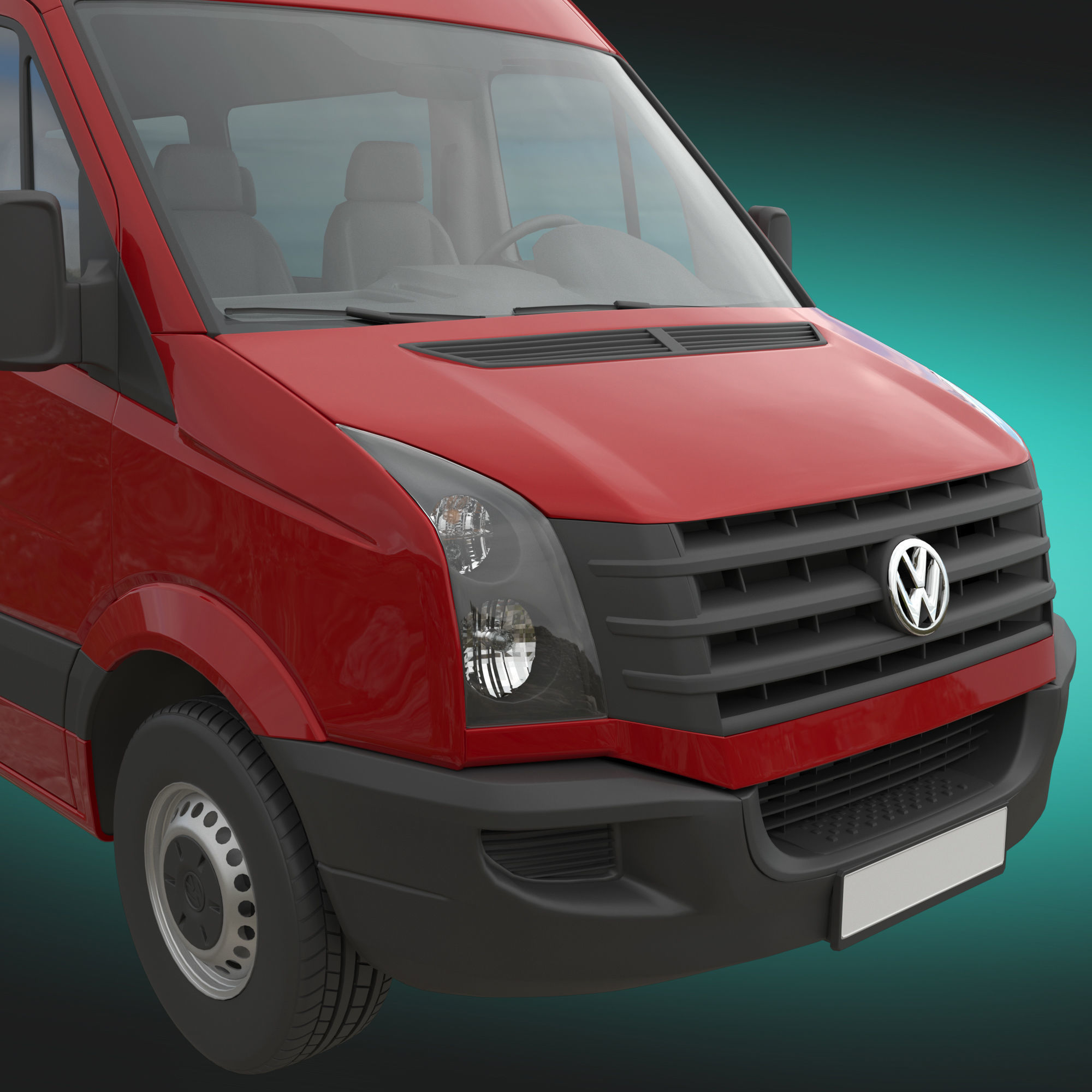 VW Crafter 2011 minibus L2H2 3D model_5