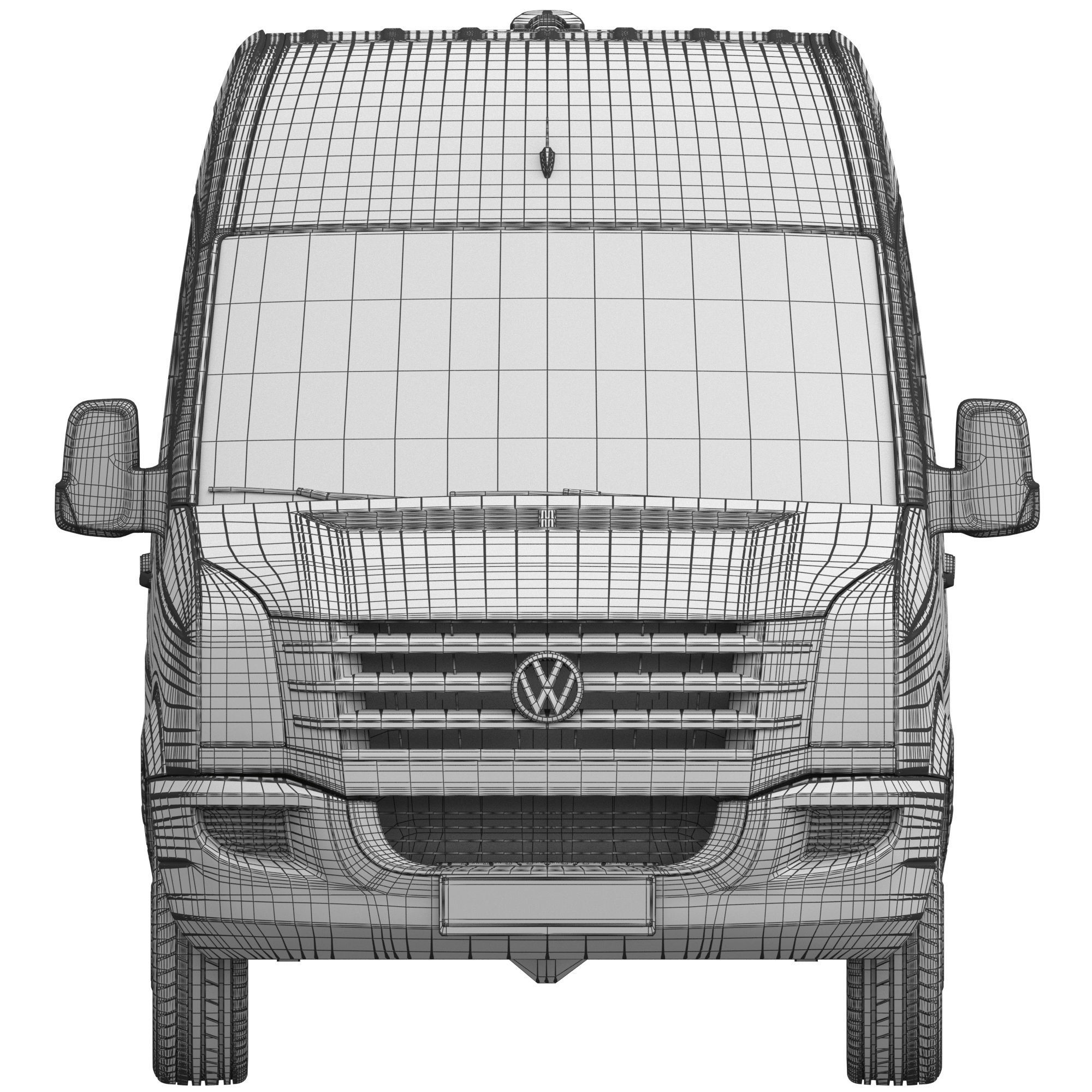 VW Crafter 2011 minibus L2H2 3D model_16