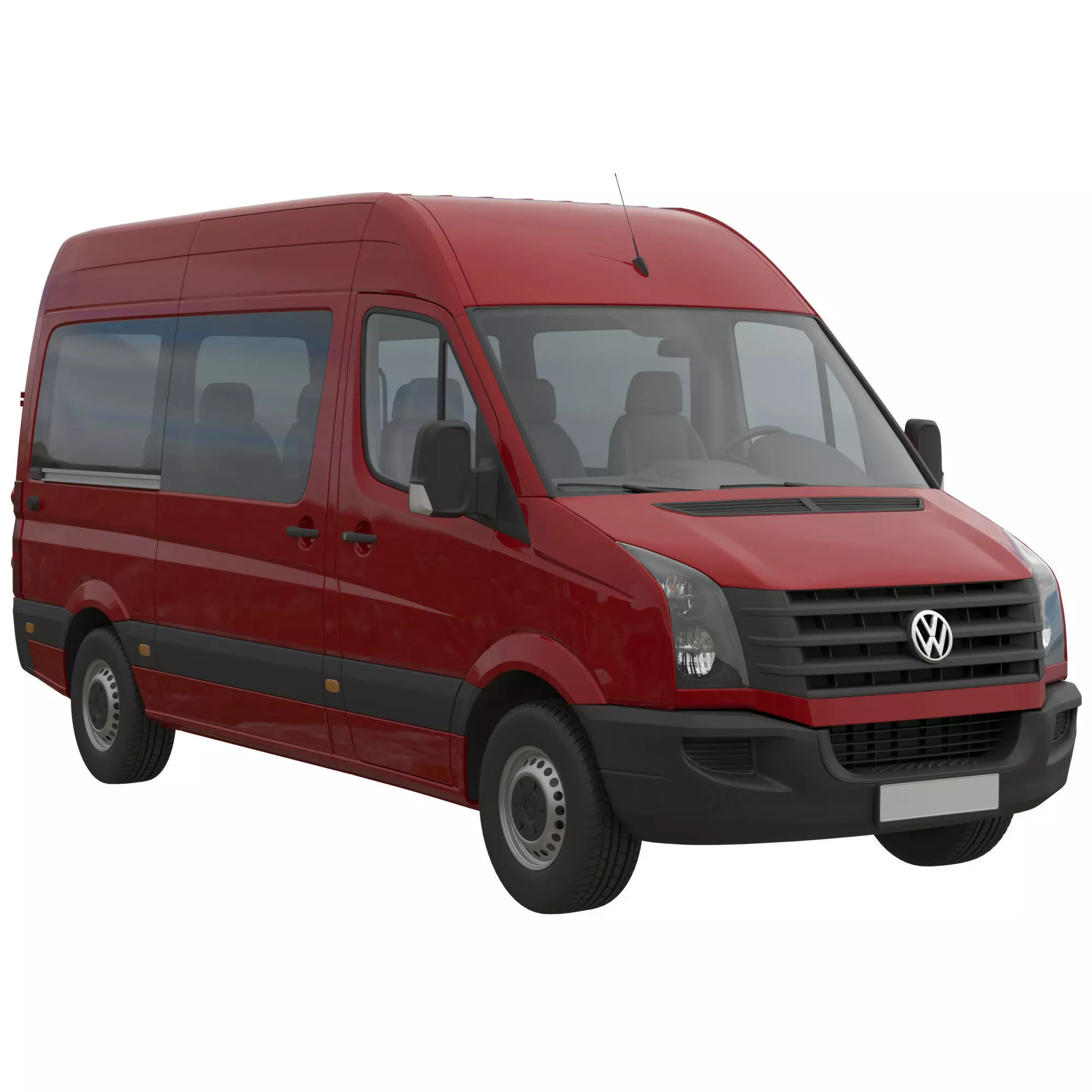 VW Crafter 2011 minibus L2H2 3D model_0
