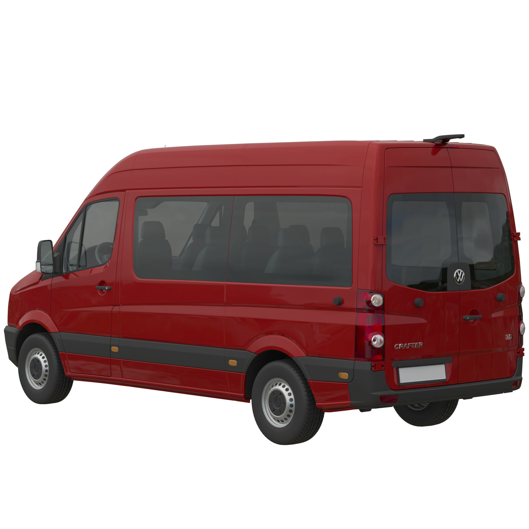 VW Crafter 2011 minibus L2H2 3D model_2