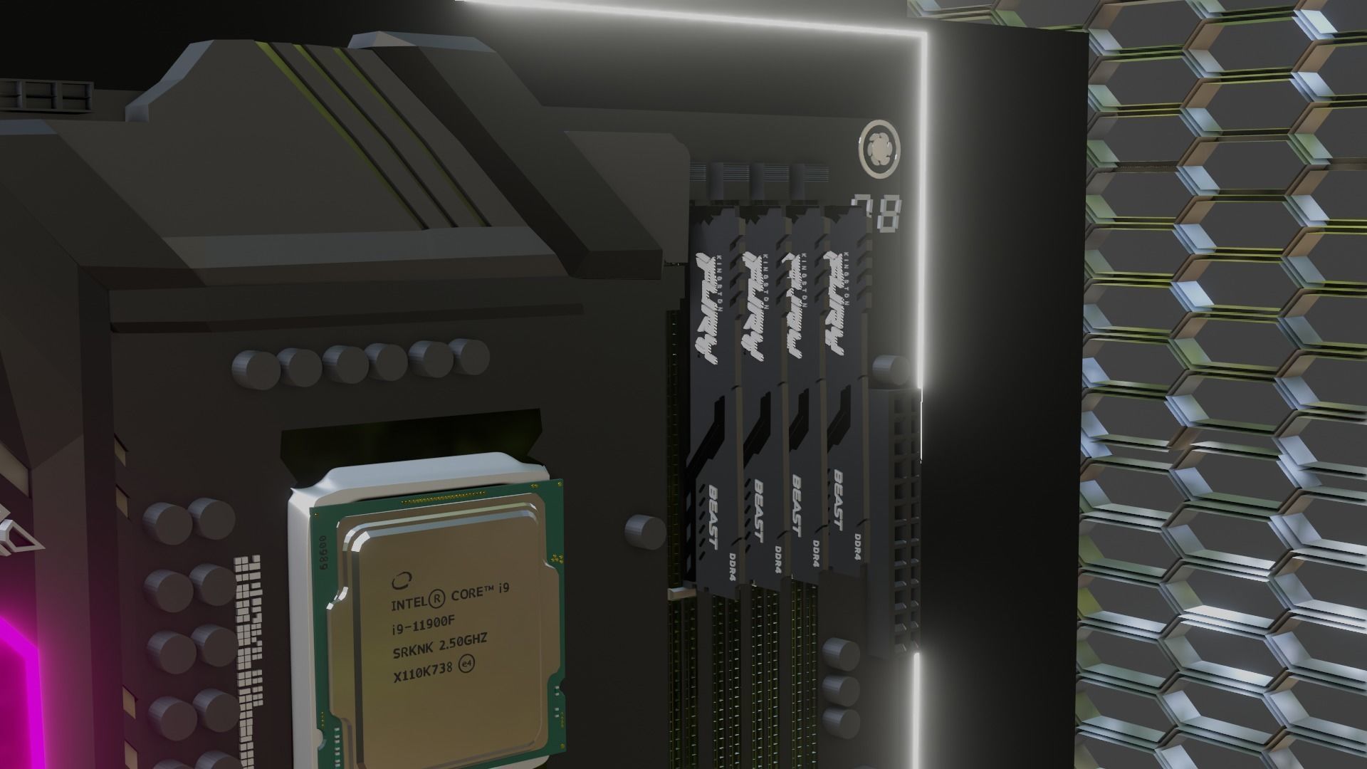 the pc i made 1 week Low-poly 3D model_1